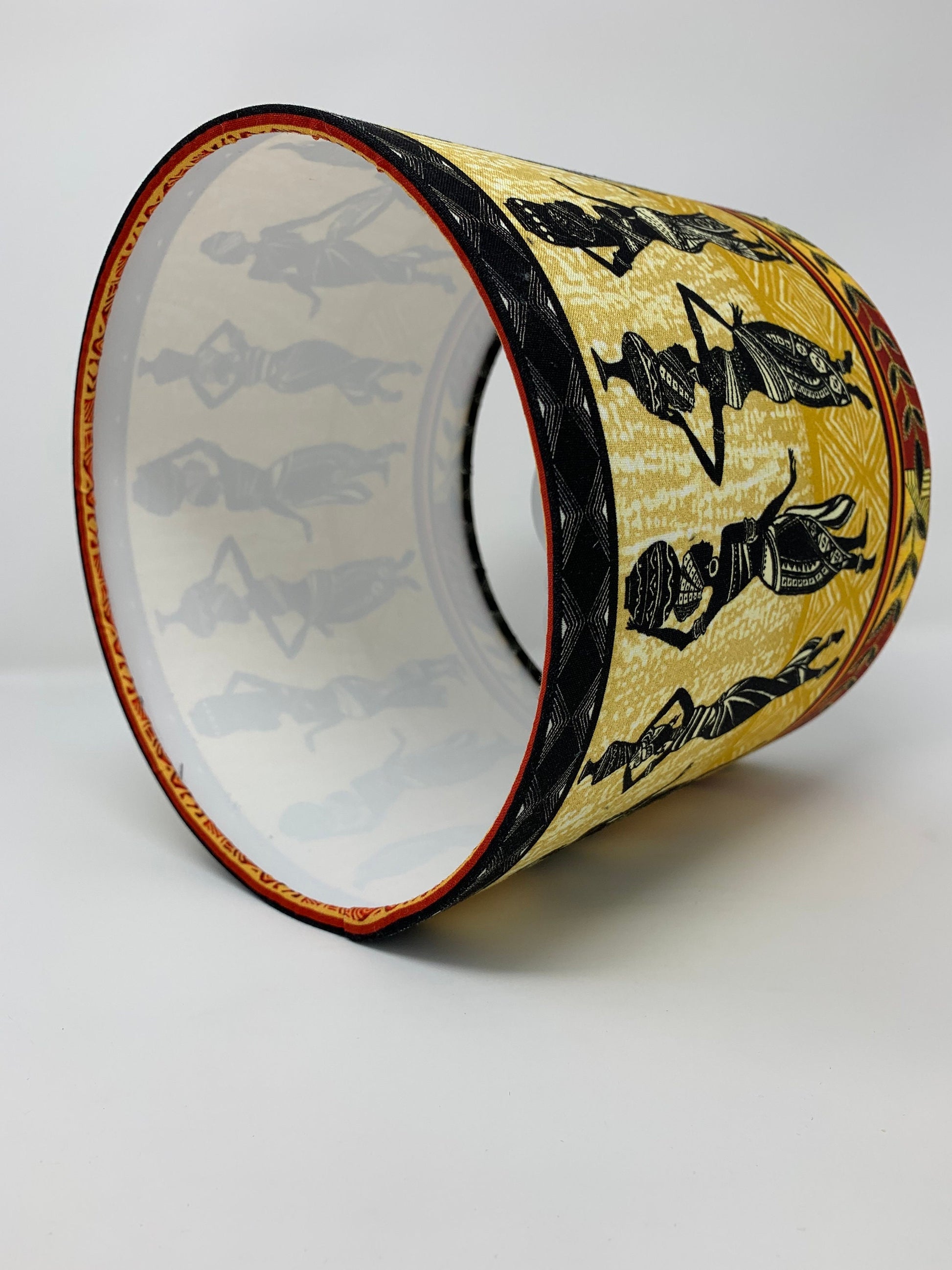 African Queens Border Lamp Shade, Light Shade for Table or Standard Lamps or Ceiling Lights