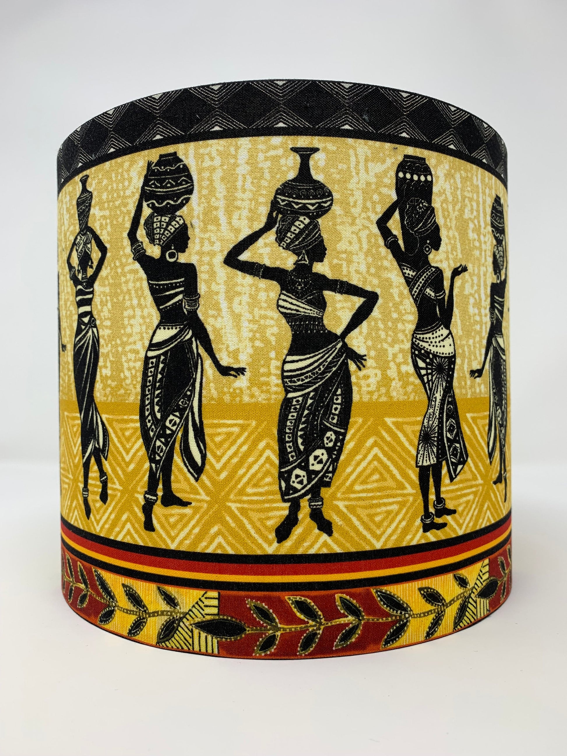 African Queens Border Lamp Shade, Light Shade for Table or Standard Lamps or Ceiling Lights
