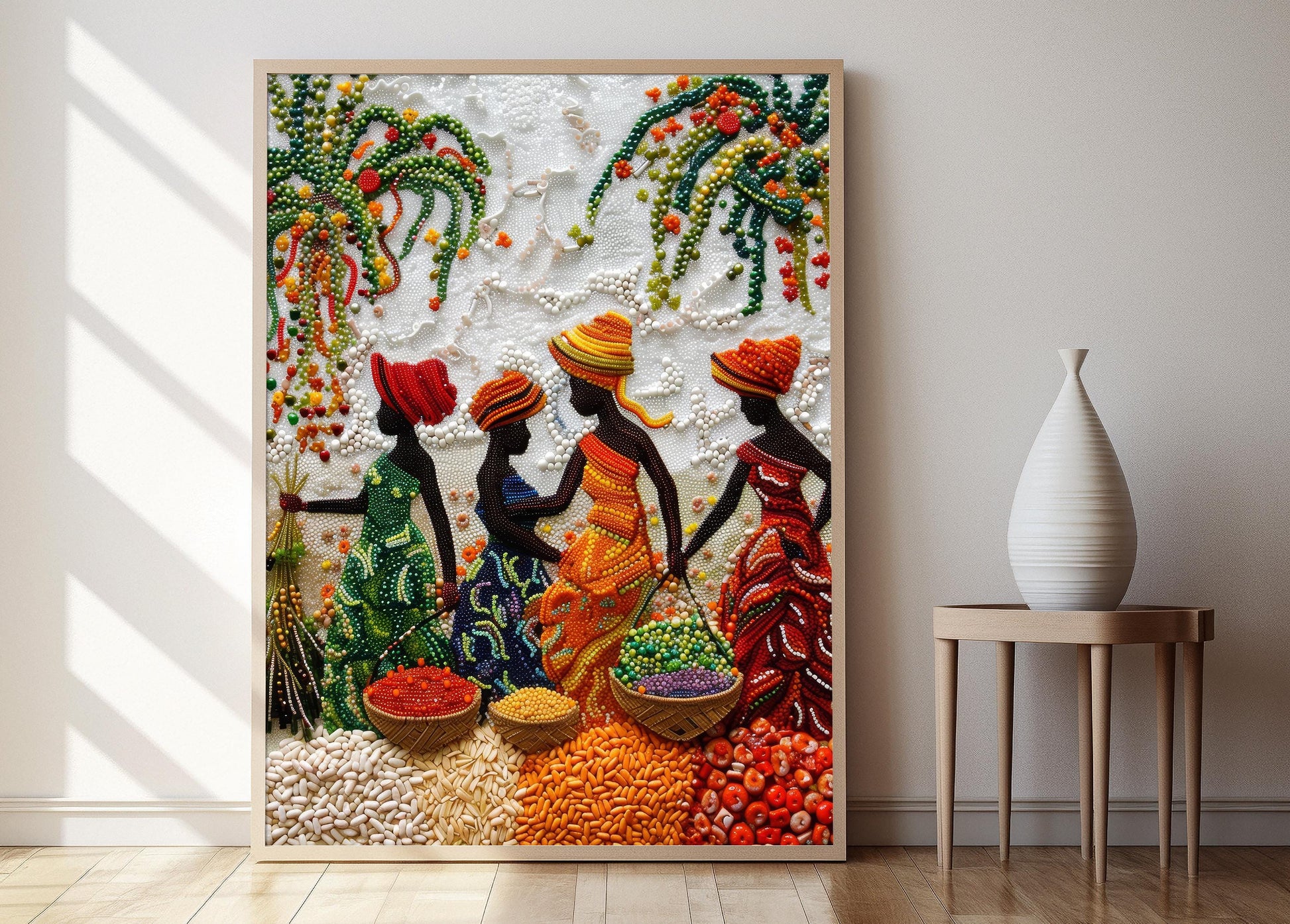 Nigerian Jollof Rice Art Print - Vibrant African Kitchen Decor