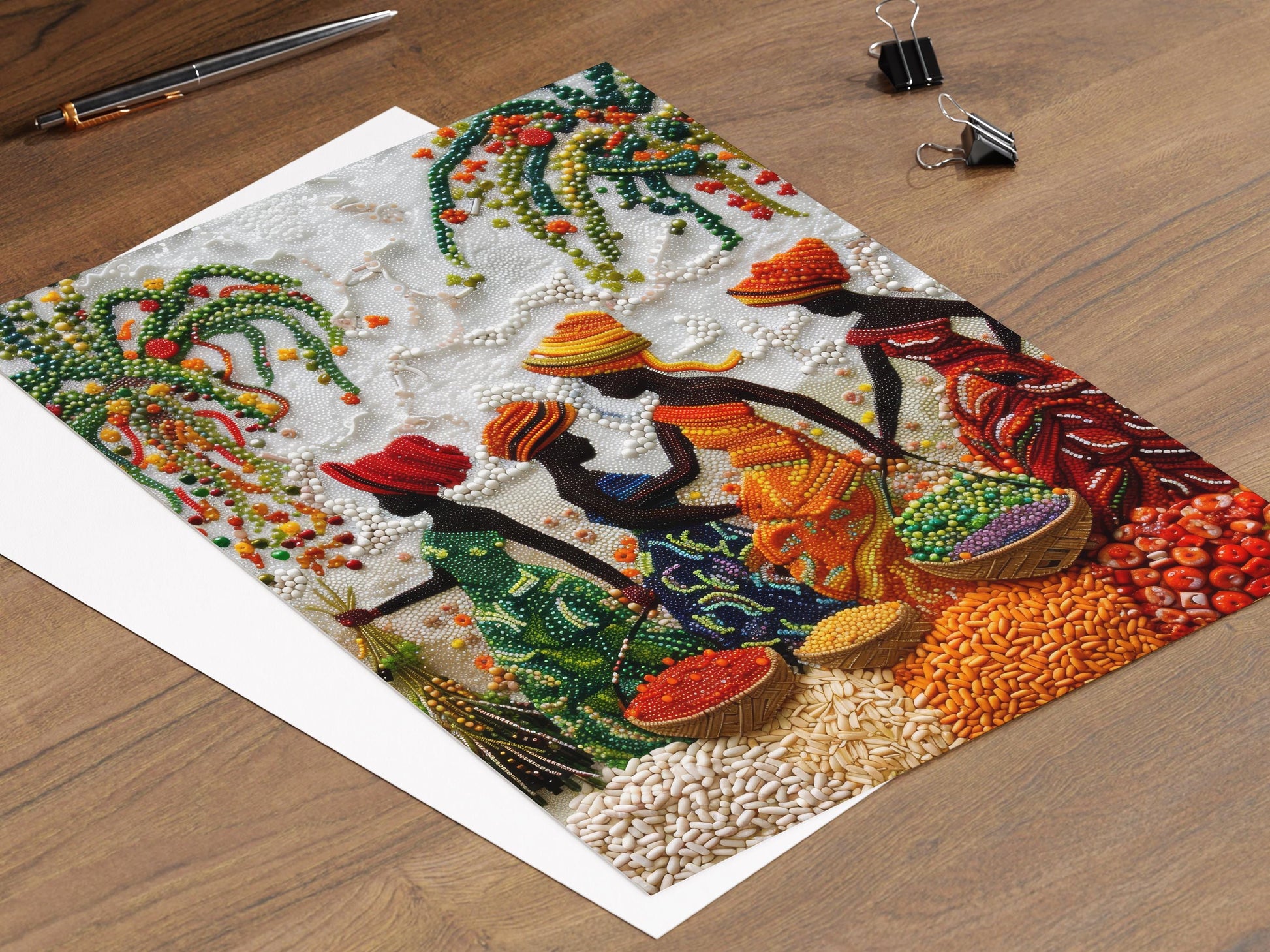 Nigerian Jollof Rice Art Print - Vibrant African Kitchen Decor