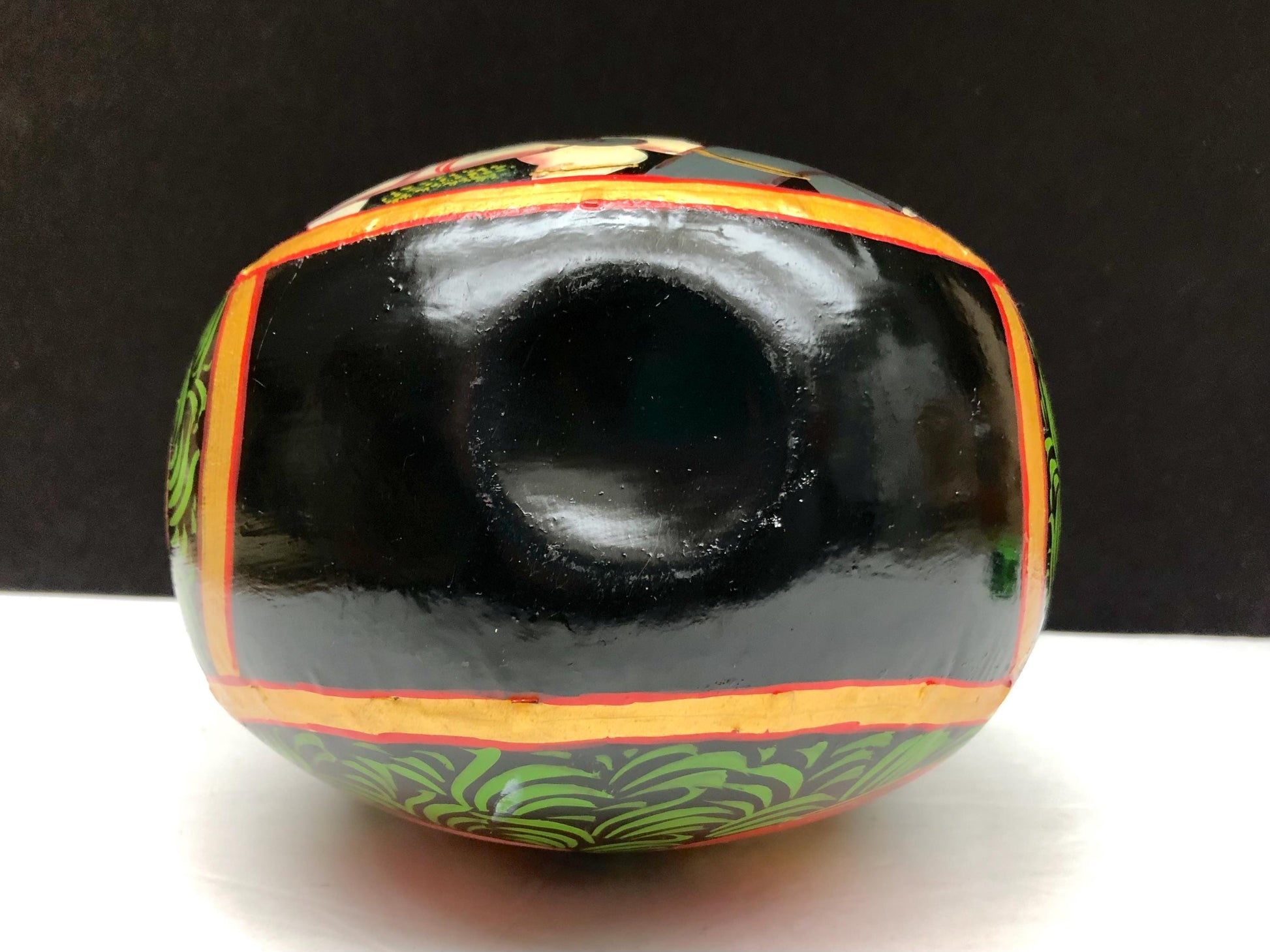 Hand Painted Indian Metal Vase Bottle Mughal Style