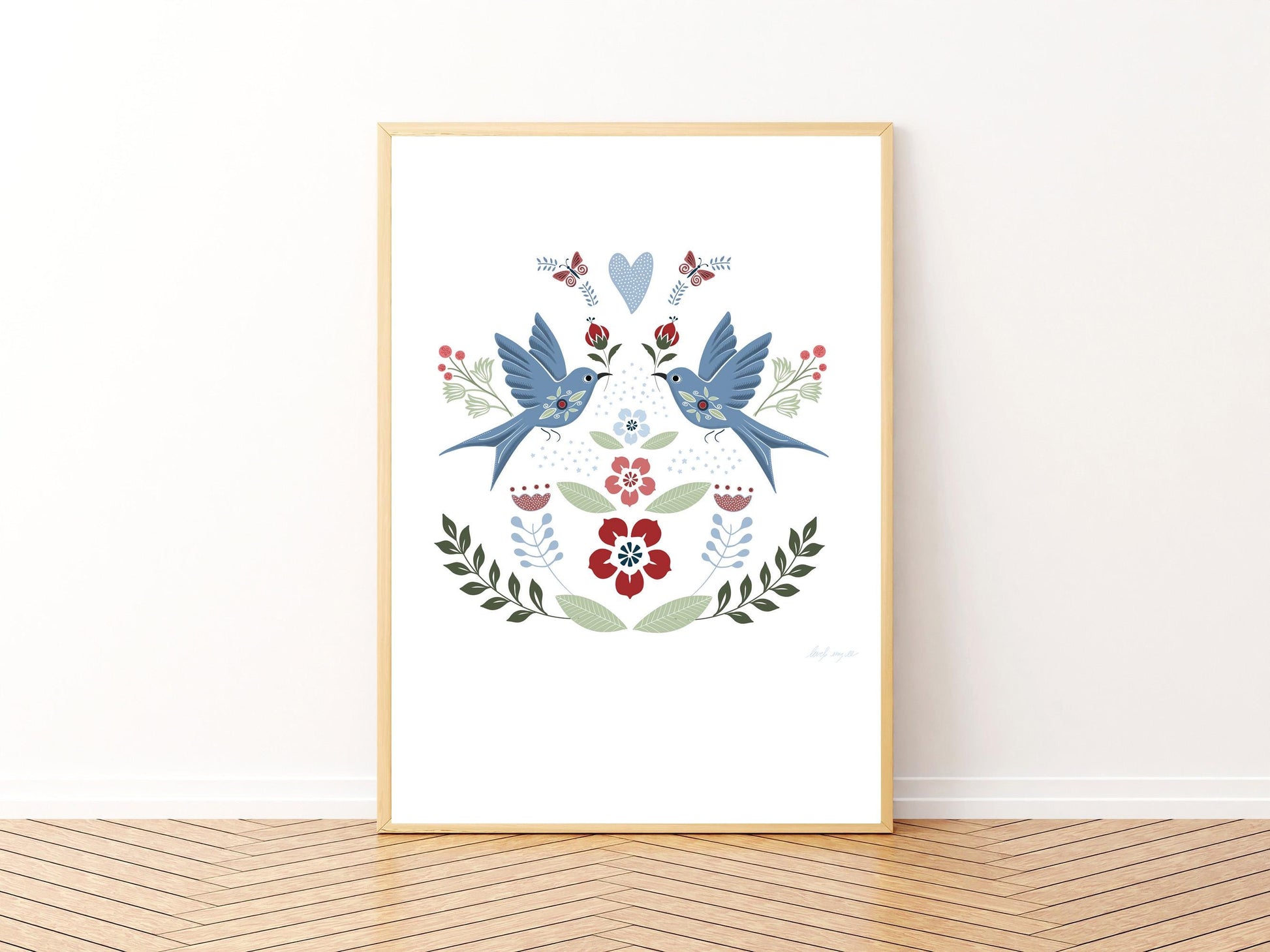 Kurbits Pattern in Nordic Style. 50X50 Centimeters with High Resolution. (300 Dpi). You Will Get 2 Different Patterns and One Transparent.