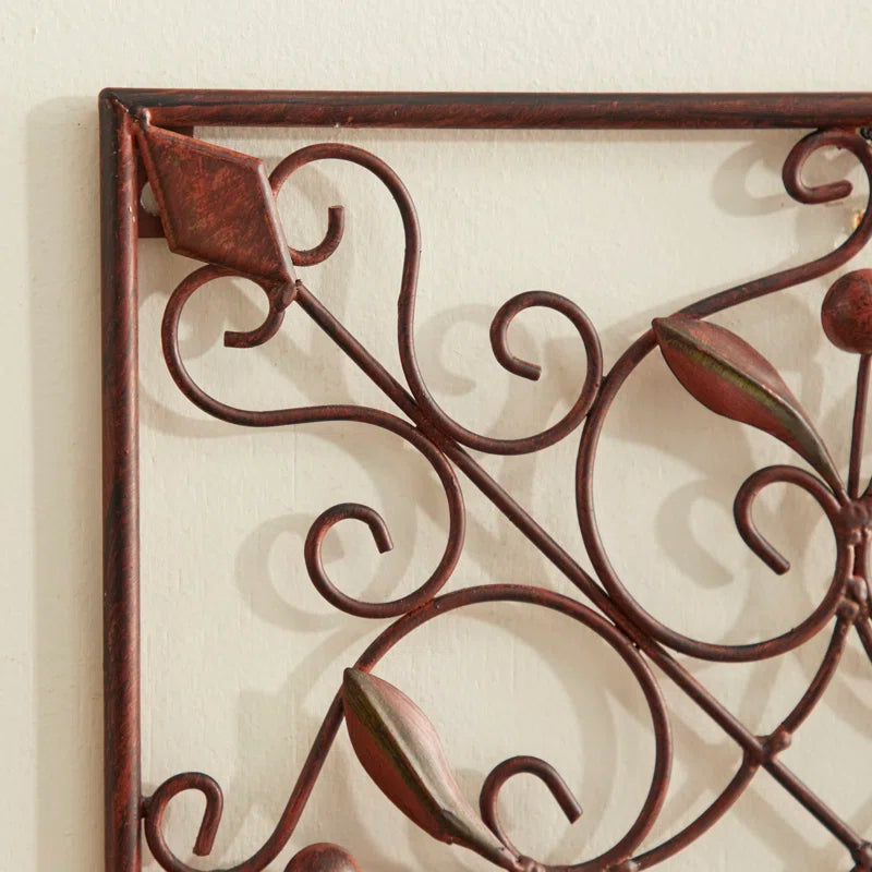 Farmhouse Plants & Flowers Wall Decor on Metal