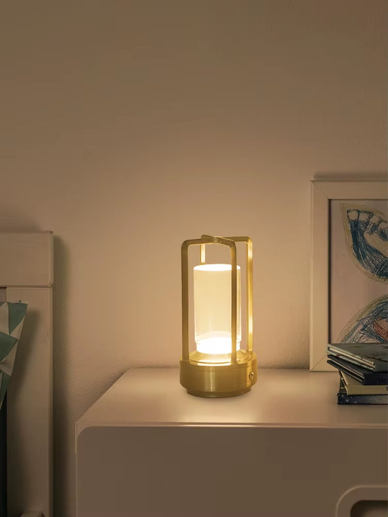 Night Light Black Gold Silver Table Lamp Touch USB Charging Ambient Light Suitable for Bedrooms Living Rooms