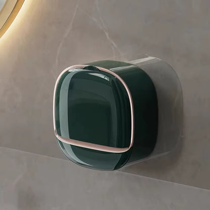 1 Piece Soap Box Free Punching Soap Box Wall-Mounted Household High-Grade Drain Water Storage Bathroom Toilet Soap Shelf