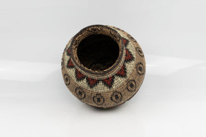 Wounaan Indian Hand Woven Feather Panama Basket Basket Wall Decor, Handwoven Natural Basket, Decor Basket, Storage Basket, Boho Baskets