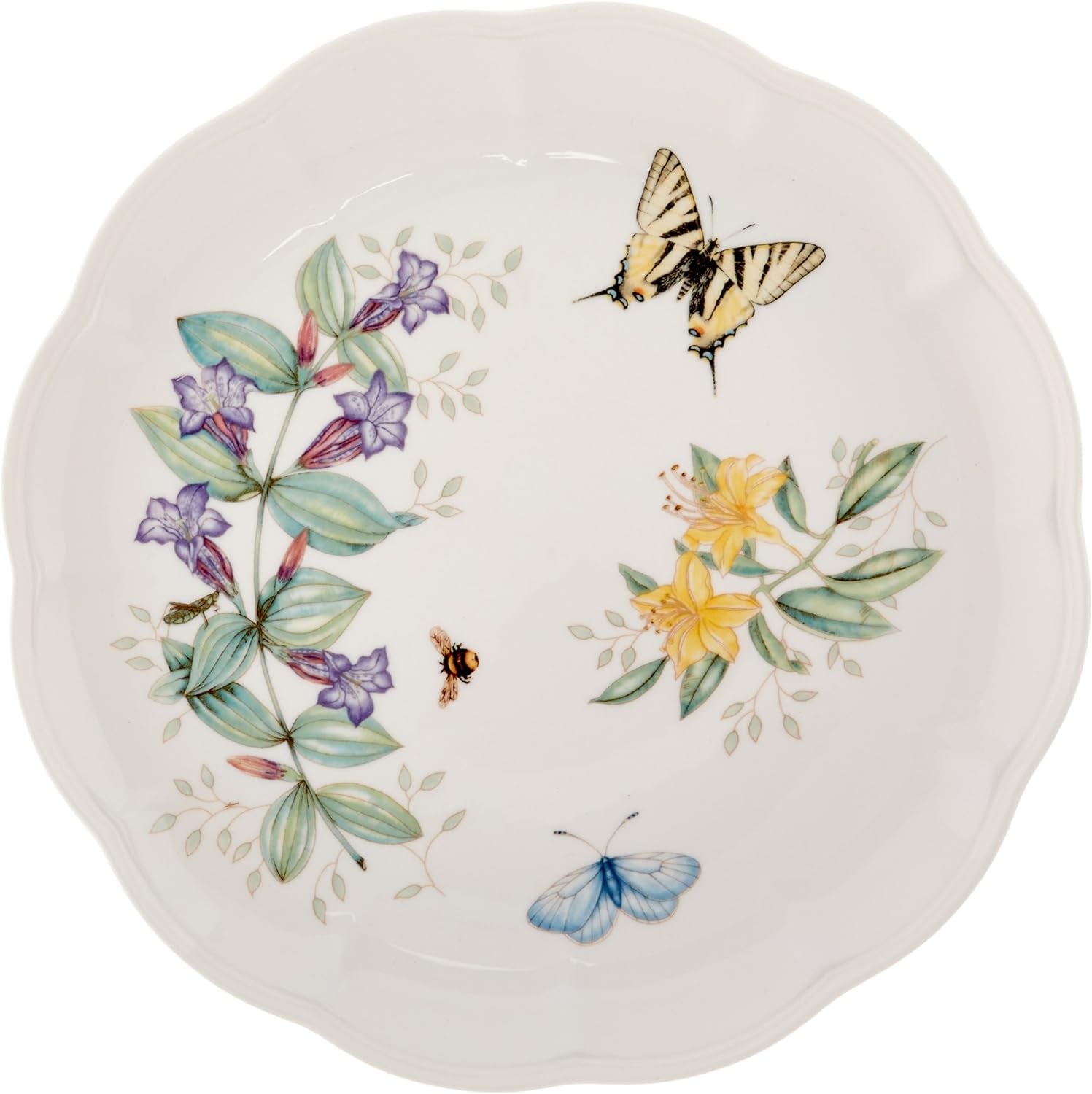 6342794  Butterfly Meadow 18-Piece Dinnerware Set White