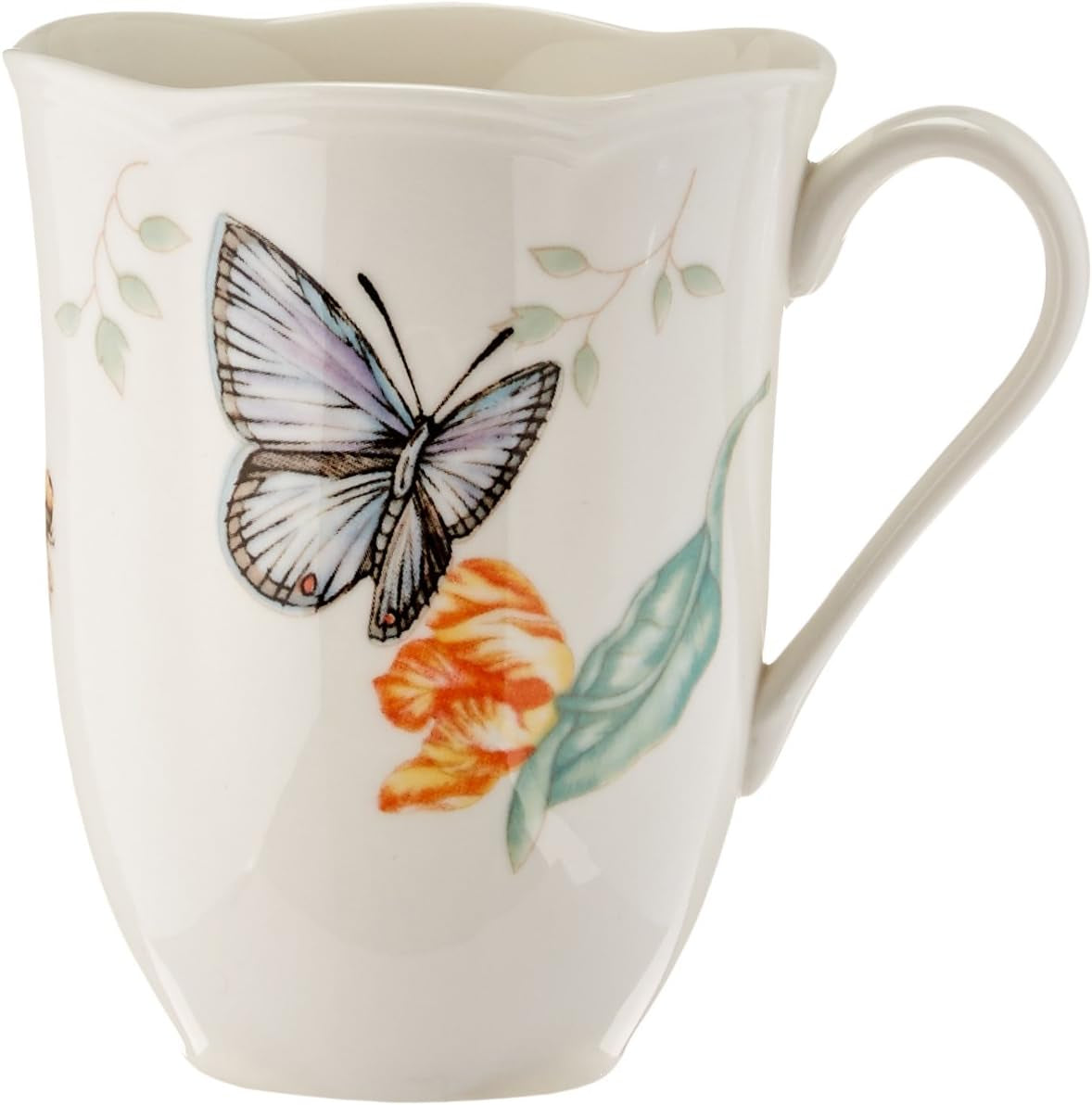 6342794  Butterfly Meadow 18-Piece Dinnerware Set White