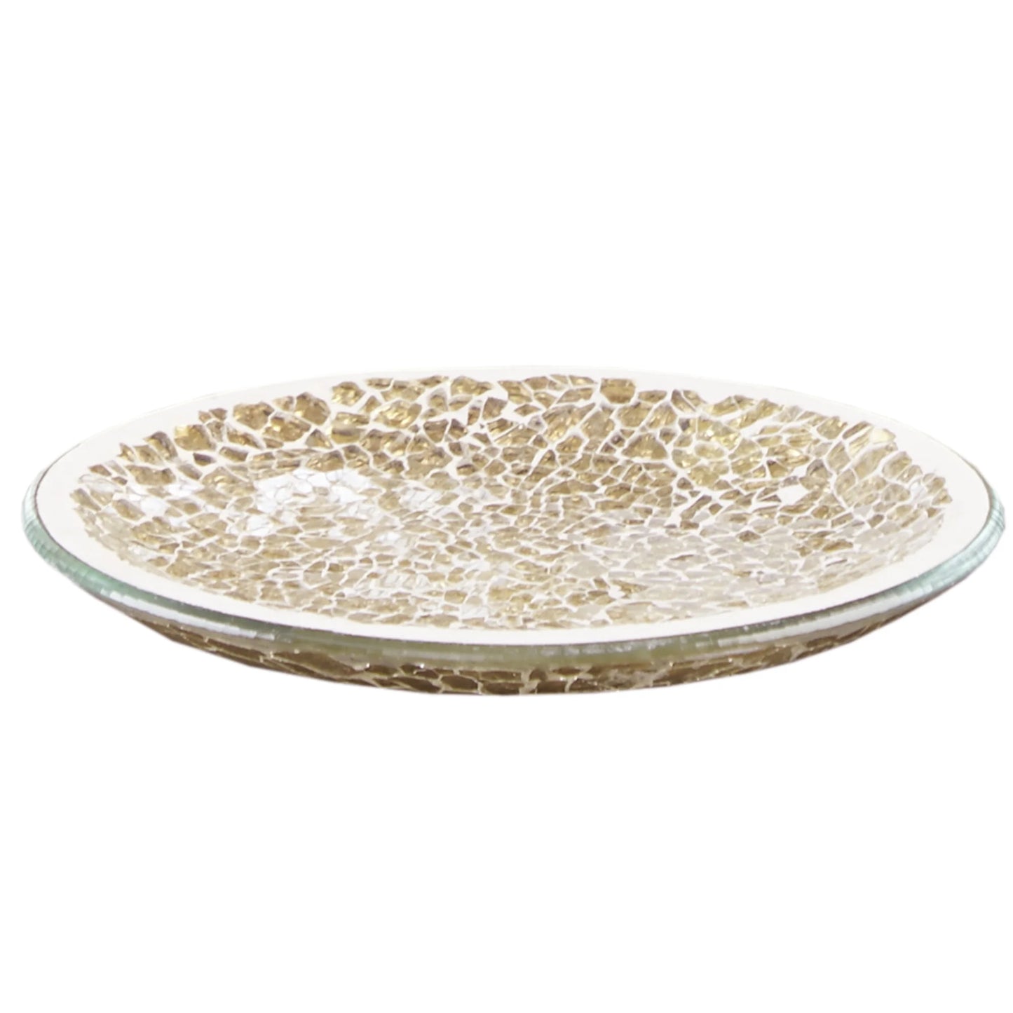 4 Piece Mosaic Bath Accessories Sets, Gold,Silver,Multi-Color
