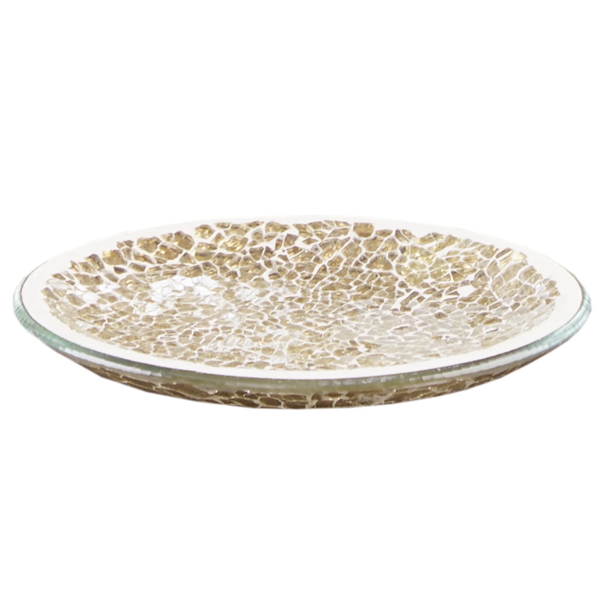 4 Piece Mosaic Bath Accessories Sets, Gold,Silver,Multi-Color