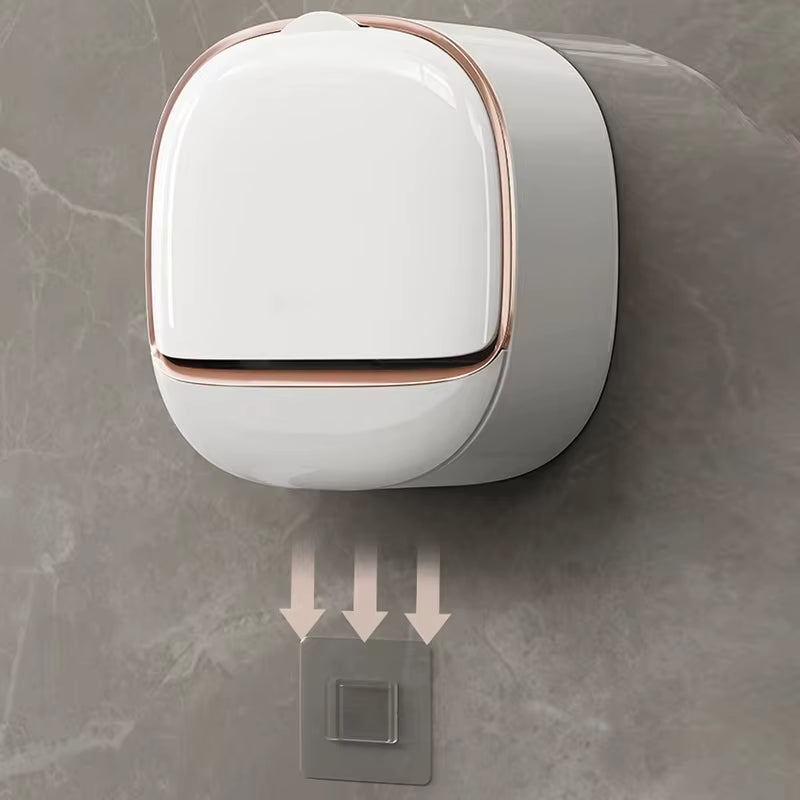 1 Piece Soap Box Free Punching Soap Box Wall-Mounted Household High-Grade Drain Water Storage Bathroom Toilet Soap Shelf