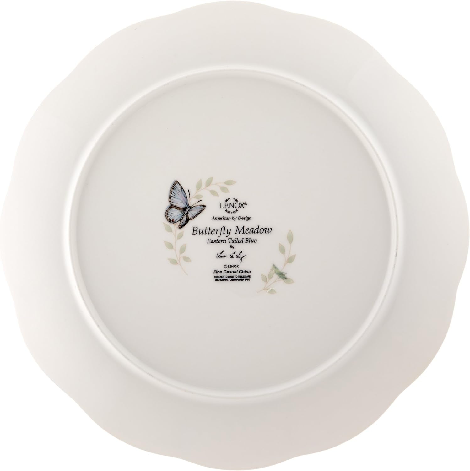 6342794  Butterfly Meadow 18-Piece Dinnerware Set White