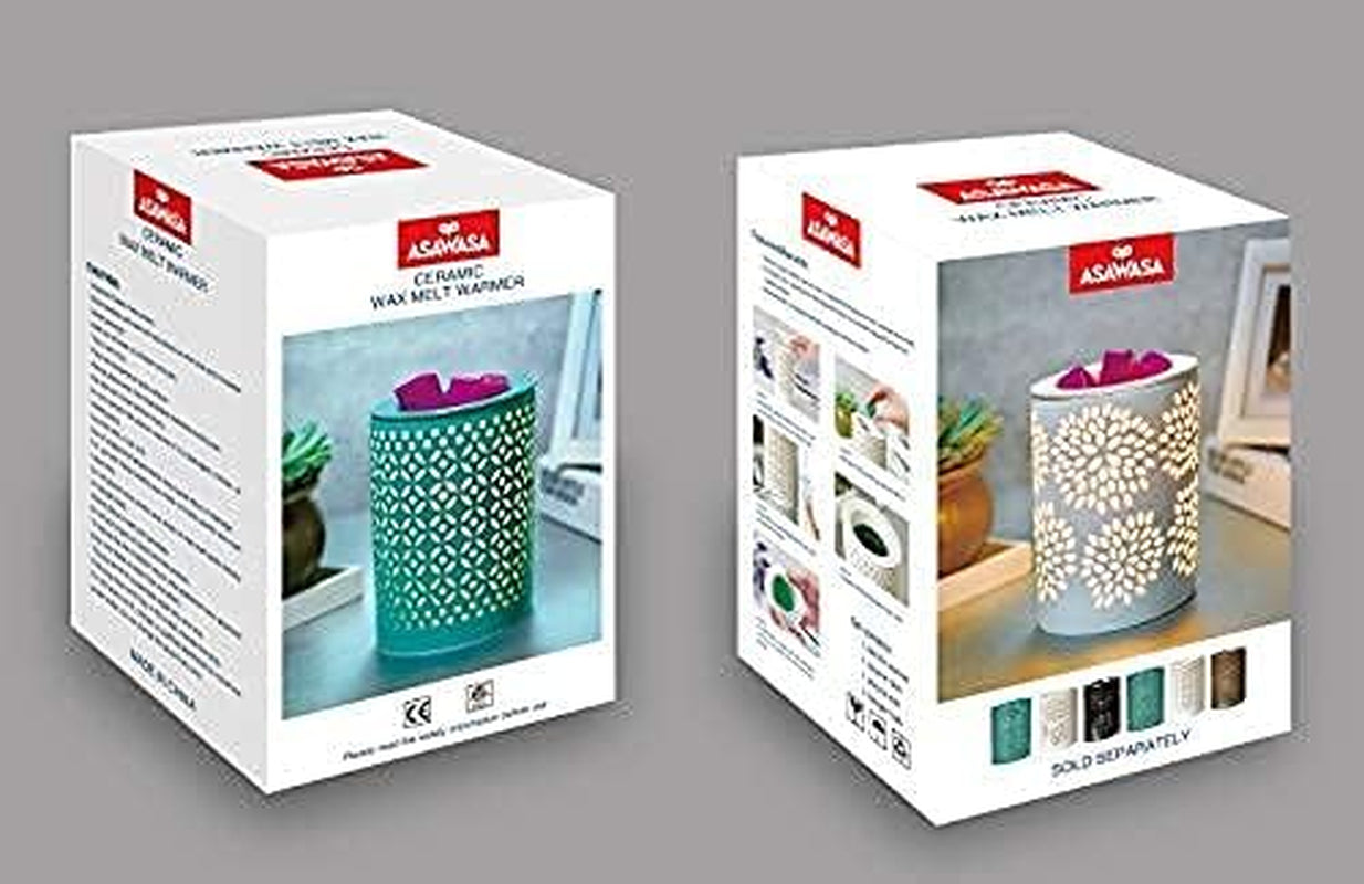Ceramic Wax Melt Warmer with Timer and Silicone Dish,Candle Wax Warmer for Scented Wax & Essential Oils,Ideal Gift for Home Office Kitchen(Black)