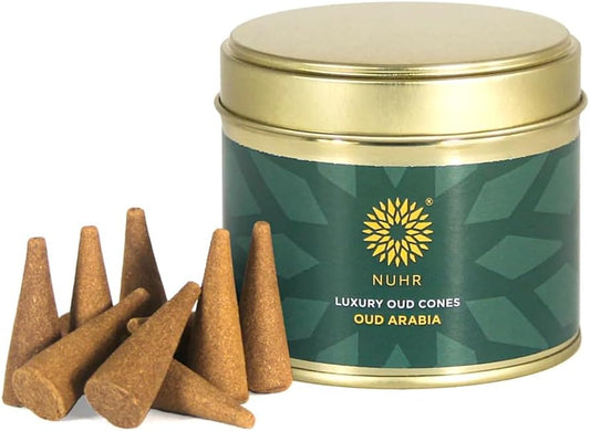 Home Incense Cones Oud Arabia / 20 Scented Cones / Bakhoor Alternative / Lasting Fragrance Aroma