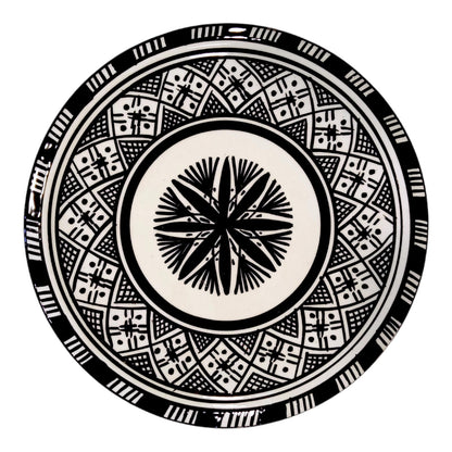 Ceramic Flat Plate, Serving Plate, Moroccan Ceramic Plates, Dinnerware, Tableware Colorful Serving Dishes Dishwasher & Microwave Safe