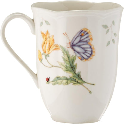 6342794  Butterfly Meadow 18-Piece Dinnerware Set White