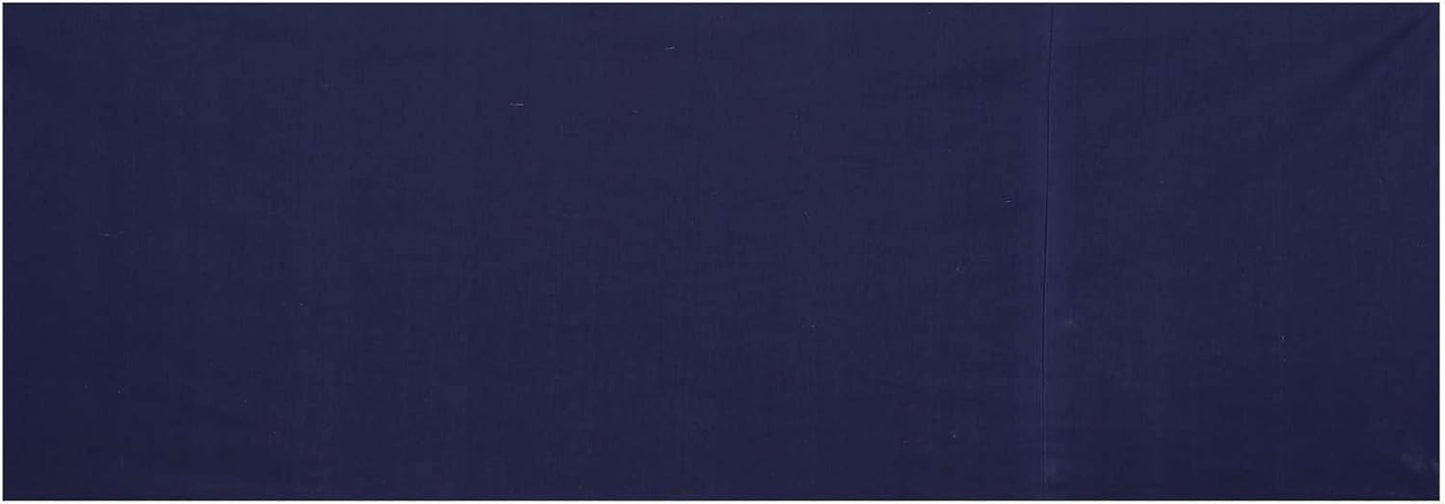 Linen Indian Table Runner 20" W X 80" L, Ethnic 100% Cotton Embroidered Handcrafted Mirror Art Long Patchwork Dining Indian Table Cloth (Blue)