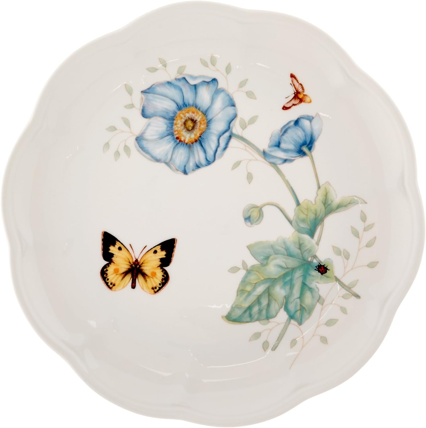 6342794  Butterfly Meadow 18-Piece Dinnerware Set White