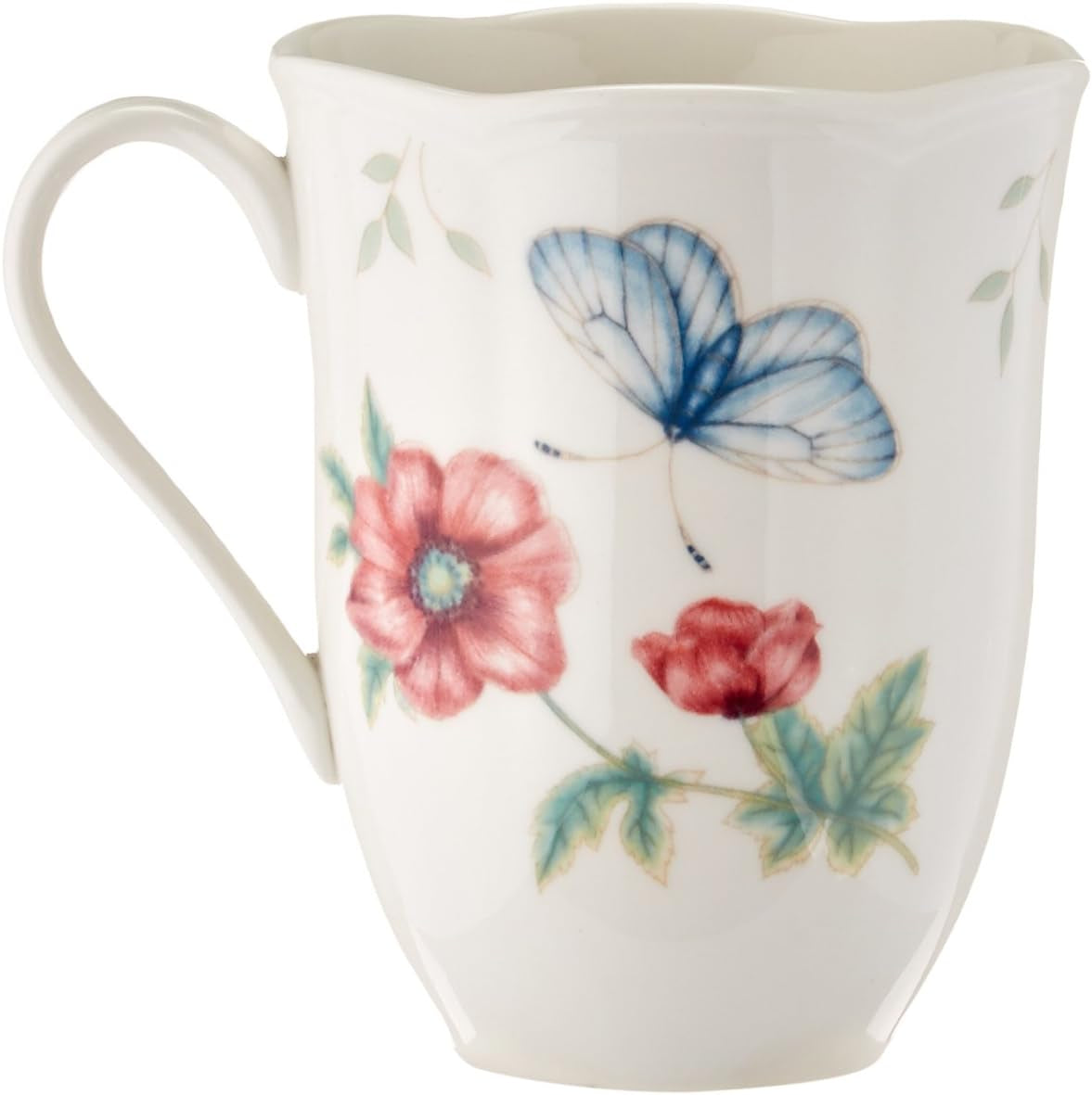6342794  Butterfly Meadow 18-Piece Dinnerware Set White