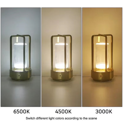 Night Light Black Gold Silver Table Lamp Touch USB Charging Ambient Light Suitable for Bedrooms Living Rooms