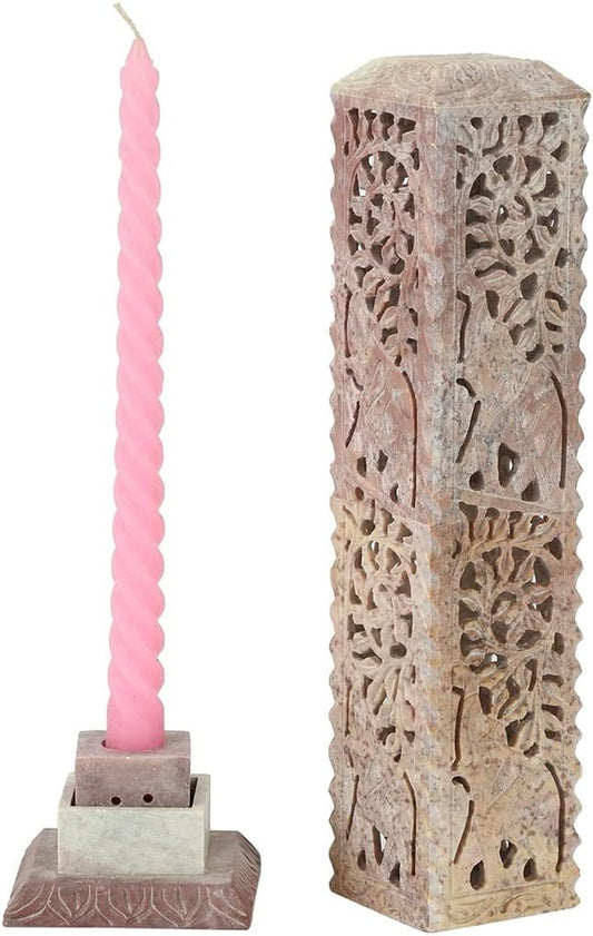 Home Handcrafted Stone Incense Holder | Candle Holder (Elephant)